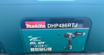 NOVÁ Akumulátorová príklepová vŕtačka Makita DHP486RTJ - 2