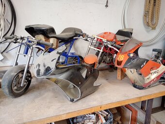 Predám 2xminibike treba sa im povenovať - 2
