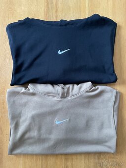 Nike mikina unisex hnedá a čierna, detské M - 2