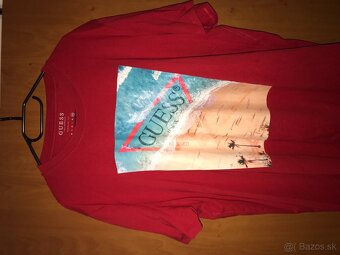 GUESS originál Red pánske tricko XL/XXL - 2