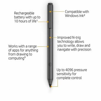 Predám nabíjateľné dotykové pero HP Tilt Pen Bluetooth - 2