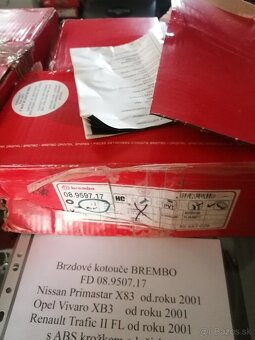 Brembo přední brzdové kotouče 0pel Vivaro, Renault Trafic - 2