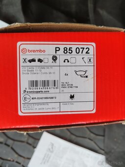 Brzdové platničky Bremboo P85 072 - 2