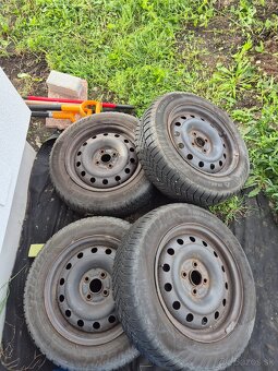 Kolesa 15" set = 6Jx15 ET45 disky + zimne pneu Matador - 2