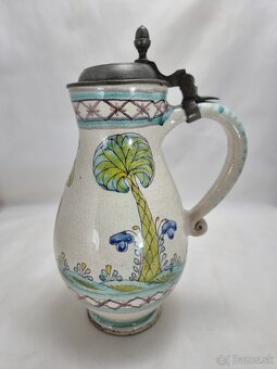 Vyše 200.ročný fajansový džbán - 27 cm - 2