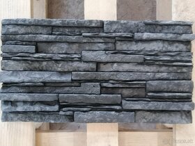 Betónový obkladový kameň - bridlica antracit - 2