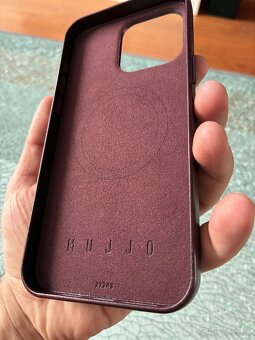 Mujjo Wallet case fullgrain leather iPhone 15 Pro Max - 2