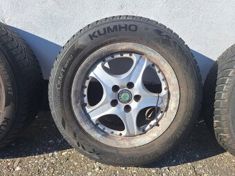 Alu disky R15 5x100 - zimné 195/65R15 - 2