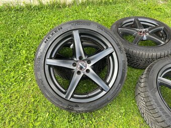Alu disky 5x108 R18, zimné pneumatiky 235/45 R18, Peugeot - 2