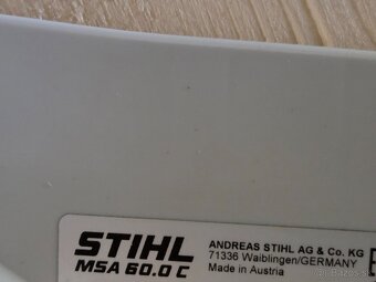 Stihl msa 60c-bq aku pila set zaruka dva roky - 2