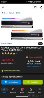 G.SKILL 32GB KIT DDR5 6000 MHz CL30 Trident Z5 - 2