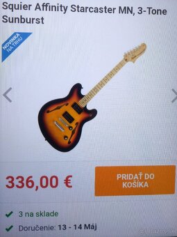 Squier semiakustická gitara - 2