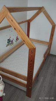 Domčeková posteľ 160x80 + rošt + matrac - 2