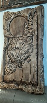 Drevený obraz Poľovnicke motivy 37×67,4 -cmhrubka - 2