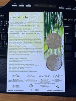 Pamatny list a Autorska karta k slovenskym minciam - 2