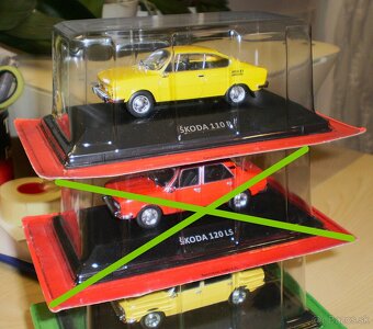 ŠKODA 110R , 105S , 120LS ,  DE AGOSTINI , 1:43 - 2