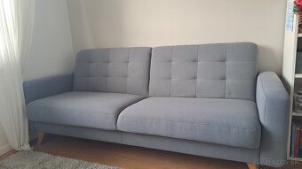 Rozkladacia pohovka svetlosivá - 2