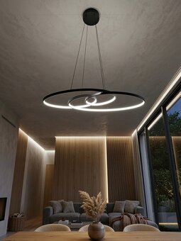 LED Luster Čierny pre inteligentnú domácnosť Loxone Ready - 2