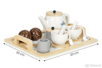 Drevená čajová súprava - 2