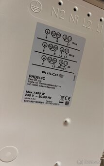 Predám indukčnú varnú dosku PHILCO PHD 614 C - 2