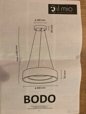 LED závesné kruhové svietidlo BOBO - 2