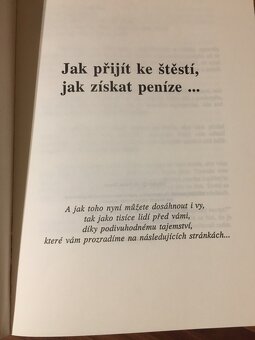 Kniha-Jak přijít ke štěstí, jak získat peníze-nížená cena - 2