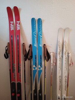 supinove bezky FISCHER dlzka 184 cm a 174 cm + palice - 2