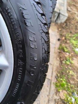 Predám pneumatiky s alu diskami 205/55 R16 - 2