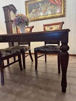 Rustikálny stôl a stoličky z masívu - 2