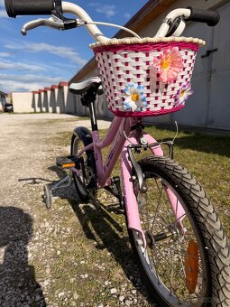 Detský, ružový bicykel - 2