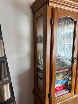 Drevená vitrína, knižnica - 2