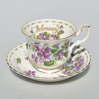 predané Royal Albert Porcelánový dvojset - Fialky - 2