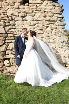 Princeznovske svadobné šaty - 2