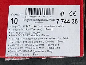 Nová TV-R-SAT zásuvka Legrand Valena 774435 - 2