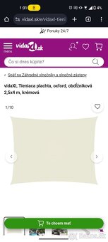 Tieniaca plachta 2.5x4m - 2