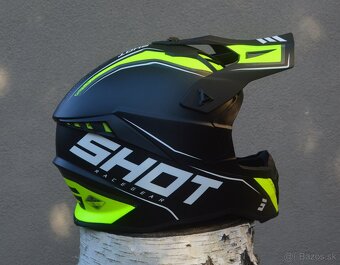 SHOT mat čierno žltá priba CARBON Kevlar 1100gr - 2