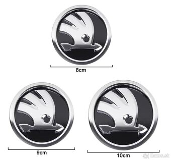 Znak, logo, značka na kapotu a kufor Škoda a BMW - 2