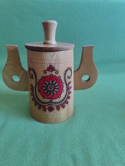 Čaše drevené - retro - 2