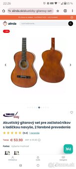 Akustický gitarový set pre začiatočníkov - 2