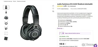 Audio-Technica ATH-M40X – Profesionálne štúdiové slúchadlá - 2