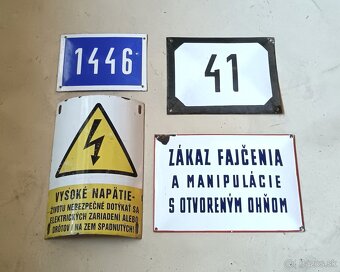 Smaltované tabule cedule - 2