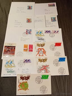 Známky FDC šport - 2