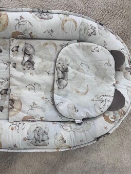 Hniezdo xxl 5 dielna sada Sweet Teddy & Latte velvet - 2