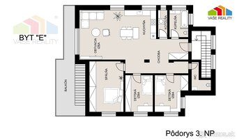 VIDEO NOVOSTAVBA 4-IZB BYT "E" 106,45 m² + TERASA 23,26 - 2