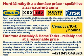 Montáž nábytku a domáce práce – spoľahlivo a za rozumnú cenu - 2