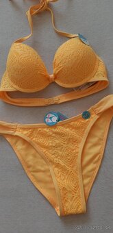 Žlté plavky push-up 75A / S - 2