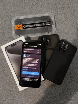 Predám/ Vymením Iphone 15 Pro Max 256GB Black Titanium - 2