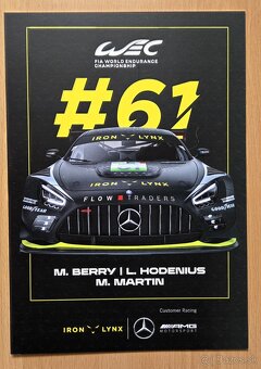 Iron Lynx Mercedes AMG 3 original. autogramy autogramkarta - 2