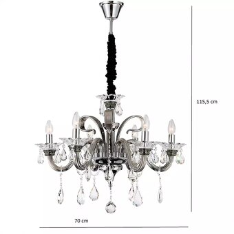 luxusný krištáľový luster Globo 64104-6 DUNJA - 2