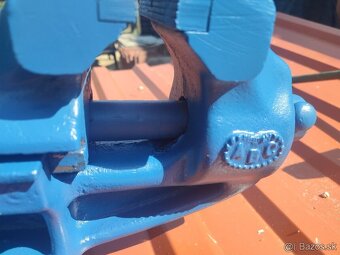 Zverák 125 mm šírka upne 180 mm stará poctivá liatina - 2